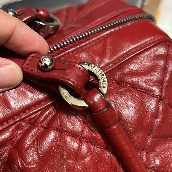 Chanel relaxed CC Bowler (16586473)Maroon - Picture 16 of 17